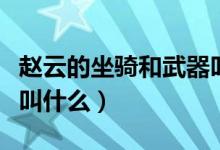 赵云的坐骑和武器叫什么（赵云的兵器和坐骑叫什么）