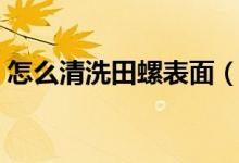 怎么清洗田螺表面（怎么清洗田螺表面苔藓）
