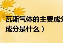 瓦斯气体的主要成分是什么（瓦斯气体的主要成分是什么）