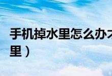 手机掉水里怎么办才能用（如何处理手机掉水里）