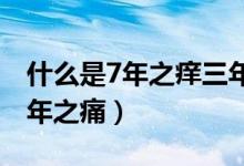 什么是7年之痒三年之痛（什么是七年之痒三年之痛）