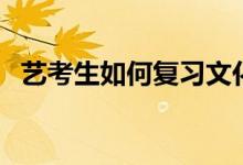 艺考生如何复习文化课（有哪些复习方法）