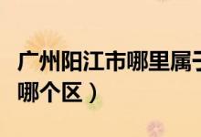 广州阳江市哪里属于哪个市（广州阳江市属于哪个区）