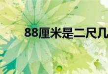 88厘米是二尺几（88厘米是几尺几）