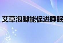 艾草泡脚能促进睡眠吗（艾草泡脚能减肥吗）