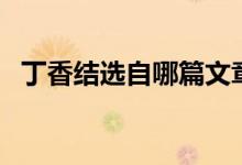 丁香结选自哪篇文章（丁香结选自哪本书）