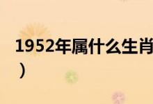 1952年属什么生肖（1952年生人是属什么的）