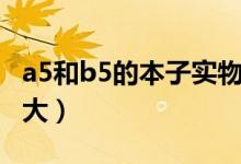 a5和b5的本子实物对比（a5和b5的本子哪个大）