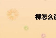 柳怎么读（柳读音）