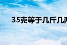 35克等于几斤几两（35克等于多少斤）