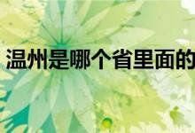 温州是哪个省里面的（温州是哪个省的城市）