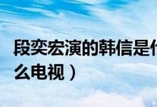 段奕宏演的韩信是什么（段奕宏演的韩信是什么电视）