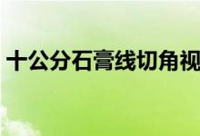 十公分石膏线切角视频教程（十公分是多长）