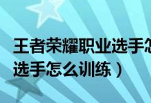 王者荣耀职业选手怎么打比赛（王者荣耀职业选手怎么训练）