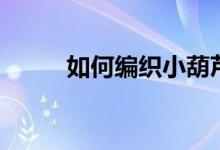 如何编织小葫芦（如何编织网袋）