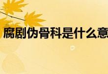 腐剧伪骨科是什么意思（腐文骨科什么意思）