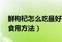 鲜枸杞怎么吃最好（鲜枸杞怎么吃 新鲜枸杞食用方法）