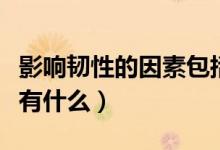 影响韧性的因素包括性格吗（影响韧性的因素有什么）