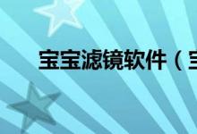 宝宝滤镜软件（宝宝滤镜软件是什么）