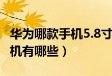 华为哪款手机5.8寸屏幕（华为5.5寸屏幕的手机有哪些）