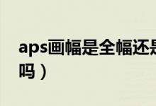 aps画幅是全幅还是半幅（aps画幅是全画幅吗）