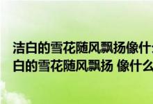 洁白的雪花随风飘扬像什么像什么用修辞手法补充完整（洁白的雪花随风飘扬 像什么 像什么）