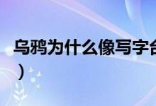 乌鸦为什么像写字台啊（乌鸦像写字台的解释）