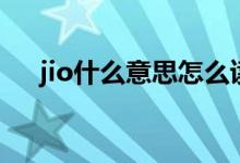 jio什么意思怎么读（jio的是什么意思）