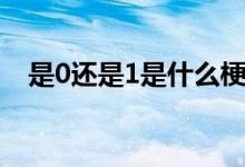 是0还是1是什么梗（1和0分别是什么梗）