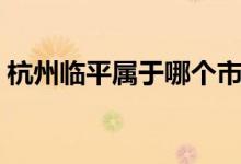 杭州临平属于哪个市（杭州临平属于什么区）