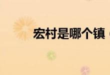 宏村是哪个镇（宏村是哪个省的）