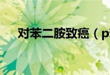 对苯二胺致癌（p苯二胺是致癌物资吗）