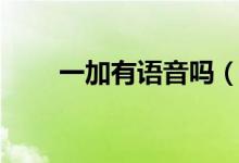 一加有语音吗（一加有语音助手吗）