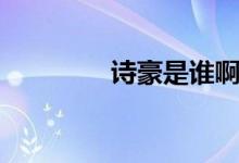 诗豪是谁啊（诗豪是哪位）