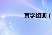 直字组词（直字如何组词）