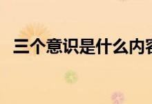 三个意识是什么内容（三个意识是哪三个）