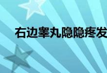 右边睾丸隐隐疼发热（右边睾丸隐隐疼）