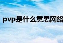 pvp是什么意思网络用语（pvp是什么意思）