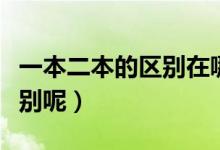 一本二本的区别在哪里（一本与二本有什么区别呢）