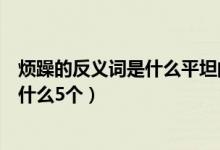 烦躁的反义词是什么平坦的反义词是什么（烦躁的反义词是什么5个）
