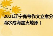 2021辽宁高考作文立意分析（2022辽宁高考作文押题预测：滴水成海星火燎原）