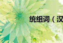 统组词（汉字统怎么组词）