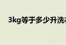 3kg等于多少升洗衣液（3kg等于多少g）