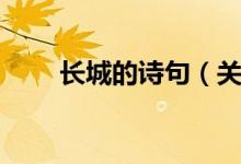 长城的诗句（关于描写长城的古诗）
