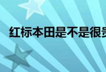 红标本田是不是很贵（红标本田是什么车）