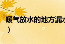 暖气放水的地方漏水怎么办（暖气放水的方法）