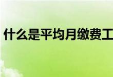 什么是平均月缴费工资（什么是平均变化率）