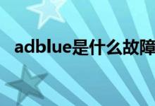 adblue是什么故障（adblue是什么标志）