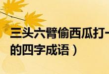 三头六臂偷西瓜打一生肖（以及有关于此生肖的四字成语）