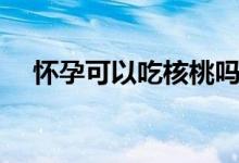 怀孕可以吃核桃吗（怀孕可以吃核桃吗）